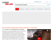 Tablet Screenshot of ganeshdrillers.com